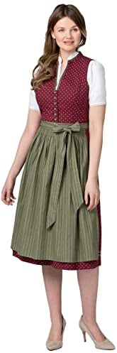 Stockerpoint Damen Bella Midi Dirndl, Bordeaux, 38