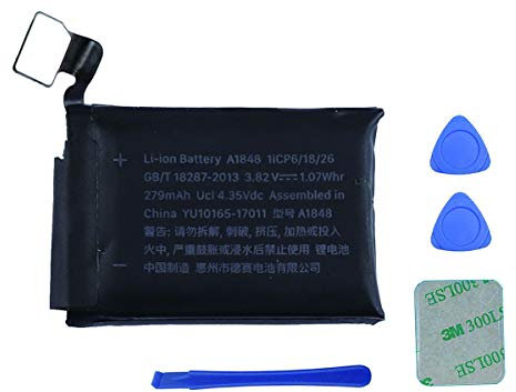 Swark A1848 Battery Compatible with Apple Watch iWatch Series 3 3rd Generation 38 mm (Cellular/LTE+GPS) + Tools