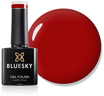 Bluesky Gel Polish, AW22, Red Proportion - AW2220, Red, Cherry, Carmine, Long lasting, Chip Resistant, 10 ml (Requires Drying Under UV LED Lamp)