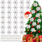 30 Stück Weihnachtsdekoration Blumen, Weihnachten Blumen, Glitzer Künstliche Weihnachtsblumen, Weihnachten Blumen Deko, Kunstblume mit 30 Stück Clips für Weihnachtsdekoration Weihnachtsbaum (Silber)