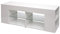 Meuble TV HWC-L36, Table de télévision Table Basse Armoire TV Commode, Bois 50x144x40cm Compartiment de Rangement, Blanc Brillant