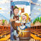 CLDURHGE Oktoberfest Deko Bayrische Fotowand Deko Oktoberfest Banner Schwarz 180 x 90 cm