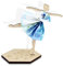 TAKULA Holz Ballerina Geldgeschenke Verpackung，Geldgeschenk Gutschein Verpackung-Ballerinas Damen|Ein Geschenk für die Liebe zu Ballerinas
