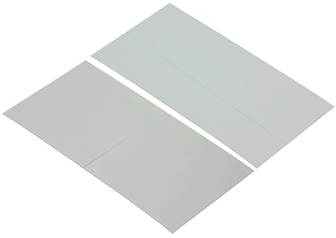 PATIKIL 6,5 Polarisé Film Feuilles, 2 Paquet Adhésif Polariseur Linéaire Polarisant Filtre 7,9x15,1cm pour Écran Photographie Éclairage, 0/90 Degré