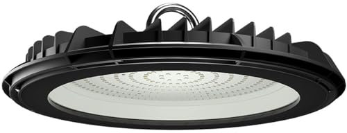 HOFTRONIC Pluto - LED High Bay 150W - 15.000 Lumen - 6000K kaltweiß - IP65 Wasserdicht - UFO Flimmerfrei - Hallenstrahler für Lagerhallen, Werkstatt & Industriebeleuchtug