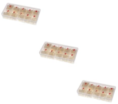 Beavorty 1500pièces Faux Naturels Pour Art Des Conseils Artificiels Pour Salons Et Nail Art