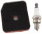 MCHNIC Luftfilter und Zündkerze passend für Stihl HS81R HS81RC HS81T HS81TC HS82R HS82RC HS82T HS86R HS86T HS87R HS87T Heckenschere Ersetzt 4237 120 1800