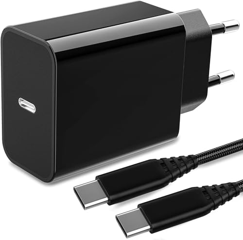 25W Ladegerät für Samsung A55 A56 5G Galaxy A35 5G/A25 5G/A15 5G/A36 A26 A53 A16 A05S/Apple iPhone 16e iPad Pro 12.9/11,iPad Air 4/5 Gen,iPad mini 6,iPad 10th Gen iPhone16 Netzteil mit Ladekabel
