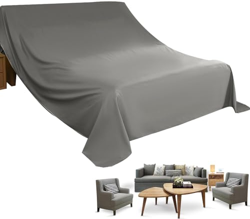 Hitrod Ersatzstoff für Sofa-Staubschutz, Bett-Staubschutz | Große Möbel-Staubschutzfolie aus Polyester | Haushaltsstaubschutz für Geschäftsreisen, Reisen, Urlaub