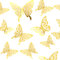 Tianorcan 24 PCS 3D Schmetterlinge Deko Aufkleber Dekoration Wandtattoo Abnehmbare Wandaufkleber Heimdeko Wand Deko (Gold)