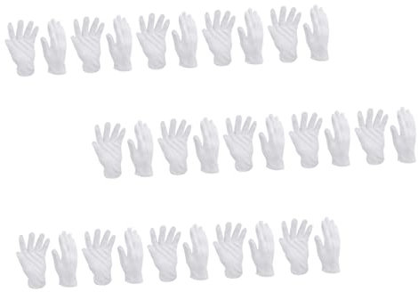 BESTonZON 24 Paare Baumwoll-Handschuhe Arbeitshandschuhe Verdickte Handschuhe weiße Mehrzweckhandschuhe grillhandschuhe Schutzhandschuhe bequeme Handschuhe verdicken Weiße Handschuhe