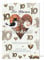 Hölzerne Hochzeit Grußkarte Hochzeitstag Herzen Vogelpaar 10 16x11cm
