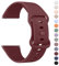 Mugust Cinturino per smartwatch da 22 mm, a sgancio rapido in silicone sportivo morbido, per 22 mm, orologio da uomo e donna, colore: rosso
