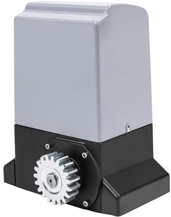 Konfiur 750W Schiebetorantrieb Elektrischer Toröffner, garagentorantrieb bis 1600 kg 12M Automatischer Toröffner, Reichweite der Fernbedienung 50M, mit 2 Fernbedienung