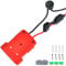 Power Wheels Adapter for Milwaukee M18 18V Battery Adapter Power Wheels Battery Conversion Kit with Fuse & Switch & Wire Terminals & 12AWG Wire, for DIY Rc Car Toys and Robotics