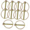 JECOMPRIS 10Pcs Heavy Duty Trailer Pin Hitch Pin Clip Lynch Pin Assortment Kit For Lawnmower 3/16in