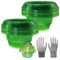 Schneckenkragen Schneckenzaun, Schneckenschutzringe Schnecken Zaun Garten, Effektiver Plastik Schneckenschutz für Salat, Kohl & Gartenpflanzen | Schneckenschutzringe & Pflanzenschutz (Grün-24pcs)
