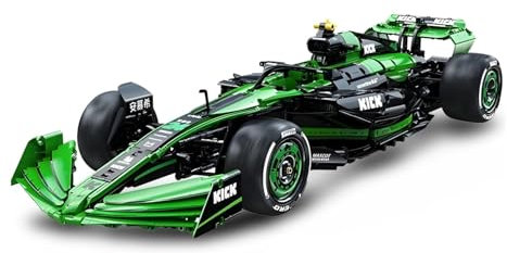 MOCSETS Technik F1 Auto für CADA Kick Sauber F1 Team C44 C64010W, Modellauto-Bausatz im Maßstab 1:8, Klemmbausteine Formel 1 Auto aus 2553+ Teile (Ohne Originalkarton)