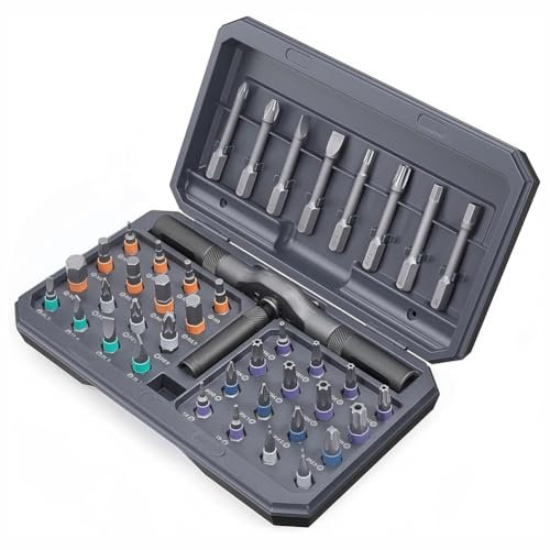Sirxlevcy Ratchet Screwdriver Set,42-in-1 Magnetic Screwdriver Set with Disassemble Ratchet Handle,Multipurpose DIY Repair Tool