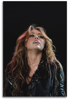 PPZXYEBM Sänger-Poster, Miley Cyrus, dekoratives Gemälde, Leinwand, Wandposter und Kunstdruck, moderne Familienschlafzimmer-Dekoration, Poster, 20 x 30 cm