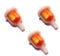 RV-Parts Benzinfilter 3er Set Pocketbike - Pocket Bike - Dirtbike - Kinder Motorrad ATV Quad Filter Benzin Tank