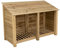 Arbor Garden Solutions wooden log store 4ft, firewood storage (W-187cm, H-126cm, D-88cm), natural finish (Without kindling shelf)