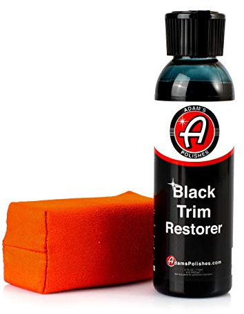 Adam's New Black Trim Restorer - Restores Plastic Trim to a Rich, Black Color with a Factory-New Appearance - Lasts Several Months per Treatment (4 oz with Applicator)