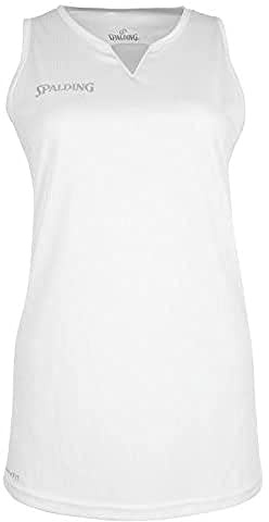 Spalding Herren Tanktop 4her III, weiß/Silber grau, XXL, 300241201