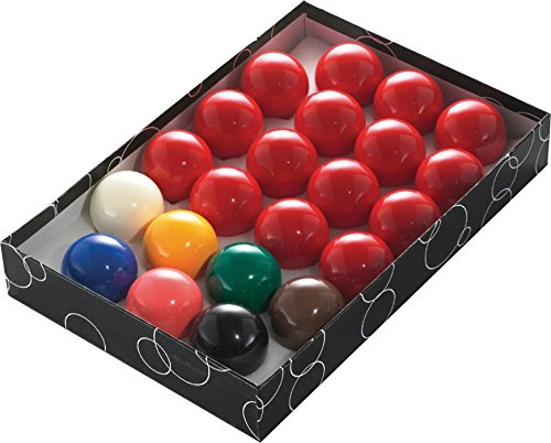 PowerGlide Snooker Ball Set | Tournament | 10 or 15 Reds plus Colours & White Cue Ball | Sizes - 1 1/2, 1 3/4, 1 7/8, 2 or 2 1/16 | Boxed
