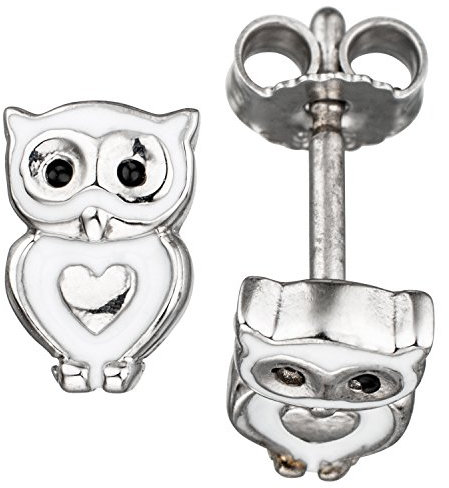 Jobo Kinder-Ohrstecker Eule aus 925 Sterling Silber