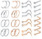 Mayhoop 20 Gauge Nasenpiercing Set Chirurgenstahl L Förmig Nasenstecker Spirale Nase Stecker Nasenring Nase Piercing Schmuck 32Stk Rosegold und Silber Farbe
