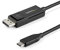 StarTech.com Câble USB C vers DisplayPort 1.2 4K 60Hz, 2m - Câble Adaptateur Vidéo Bidirectionnel DP vers USB-C ou USB-C vers DP Réversible - HBR2/HDR - Câble pour Moniteur USB Type C/TB3 (CDP2DP2MBD)