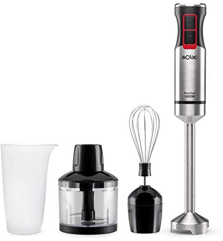 Solac Pro Chef 1000 Batidora de mano, W, Acero inoxidable