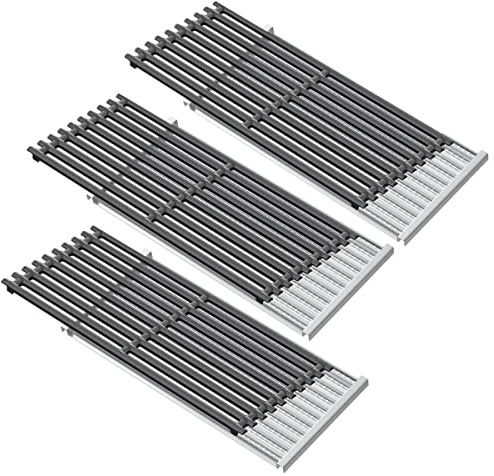 ZLjoint Gusseisen-Rost, Edelstahl, Emitter, passend für Charbroil Commercial Tru Infrarot, Performance 2 3 Brenner Grills 463241013 466241014 466270613 466270612 461210010 463224611 (3)