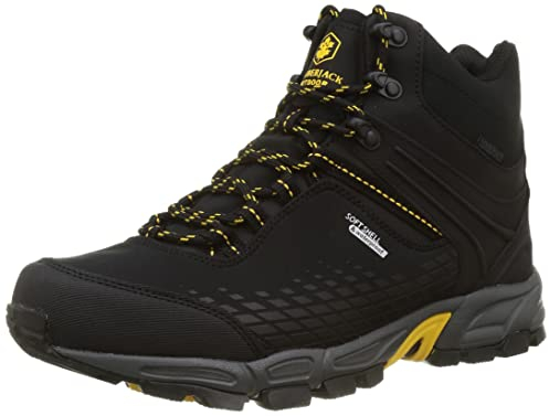 Lumberjack Shell, Stivaletti Bassi con Lacci, Black, 41 EU