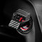 HELLOGIRL Auto Styling Aufkleber Universal Auto Motor Start Stopp Knopf Abdeckring Zündung Start Stopp Knopf Kohlefaser Zubehör Trim Druckknopf Schalter Dekor Aufkleber Auto Interieur Zubehör