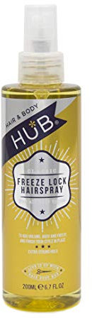 HUB Classic Freeze Lock Hairspray 200ml x 1 for all hair types - Extra strong hold.