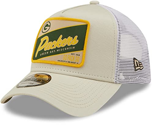 New Era A-Frame Trucker Cap - Green Bay Packers Stone beige