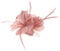 minkissy Fascinator Clip Bridal Hair Clip Fascinator Hat Hair Side Clip, Elegant Floral Hair Pin Flowers Shaped Party Wedding Headdress for Women Lady (Nude) Fascinators White Hair Clips Hat Clip