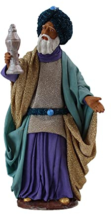 mitienda mit Liebe gemacht Krippenfiguren Heilige DREI Könige Balthasar 17 cm