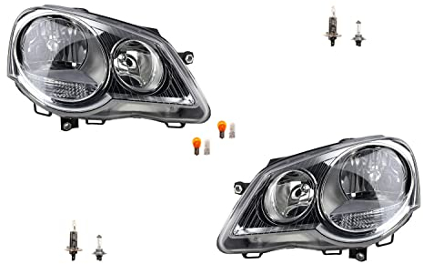 Johns, passend für VW Polo Scheinwerfer 02 9N 04/05-01/12 + Leuchtmit. Set links rechts