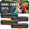 Cool Toner 207A Kompatible Tonerkartusche als Ersatz für HP 207A 207X Color Laserjet Pro MFP M283fdw M255dw M282nw M283fdn M255nw W2210A W2211A W2212A W2213A Toner - Schwarz Cyan Gelb Magenta