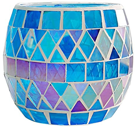 Uonlytech Glass Candle Holder Decorative Candle Holder for Diy Suitable for Home Wedding Party Decor