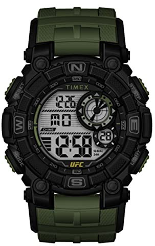 Timex UFC Men's 50mm Green Resin Strap Chronograph Watch TW5M53900