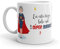 Kembilove Taza la mejor Suegra del mundo – Mensaje En esta Taza Bebe una Super Suegra – Regalo Mujer original – Regalos originales para Suegras – Regalos Personalizados Originales