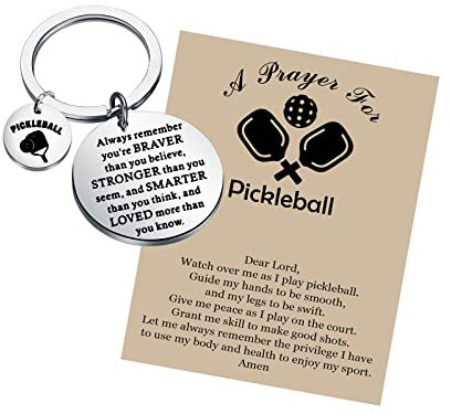 MYOSPARK Pickleball Gift Pickleball Keychain Pickleball Player Gift Pickleball Lovers Gift Pickleball Season Jewelry Gift, Pickleball Kc