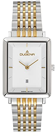Dugena Damen-Armbanduhr 4461076 Sienna, Quarz, Edelstahl, Mineralglas, Drückerfaltschließe, 3 bar