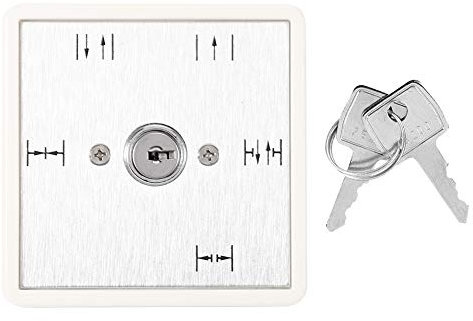 Schlüsselschalter, 5-Positionen-Schlüsselschalter Automatische Schiebetür-Betriebsfunktionsauswahl Ein-aus