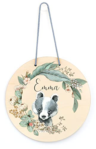 Personalisiertes Kinder Türschild/Wandschild mit Namen für Kinderzimmer - verschiedene Größen