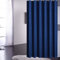 Lieson Rideau Douche Anti Moisissure 80x180CM, Rideaux Douche Tissu Lavable Polyester Imperméable Couleur Uni Rideau de Baignoire avec Crochets, Bleu Foncé